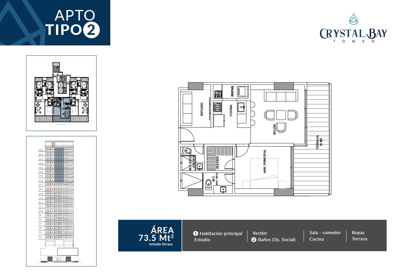 Crystal Bay Tower - Apartamento tipo