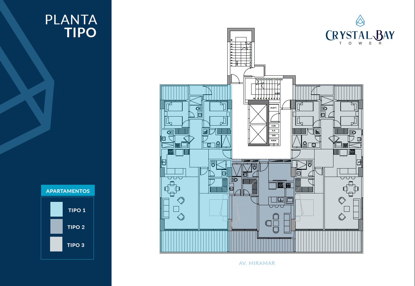 Crystal Bay Tower - Planta Piso